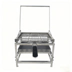 360° Rotating Adjustable Charcoal BBQ Grill, Portable Outdoor Camping Grill