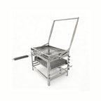 360° Rotating Adjustable Charcoal BBQ Grill, Portable Outdoor Camping Grill